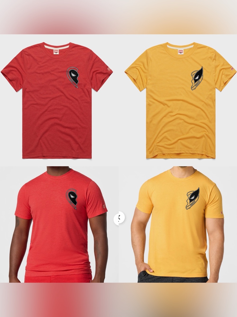 HOMAGE Deadpool BFF Necklace AND Wolverine BFF Necklace Marvel T-shirts